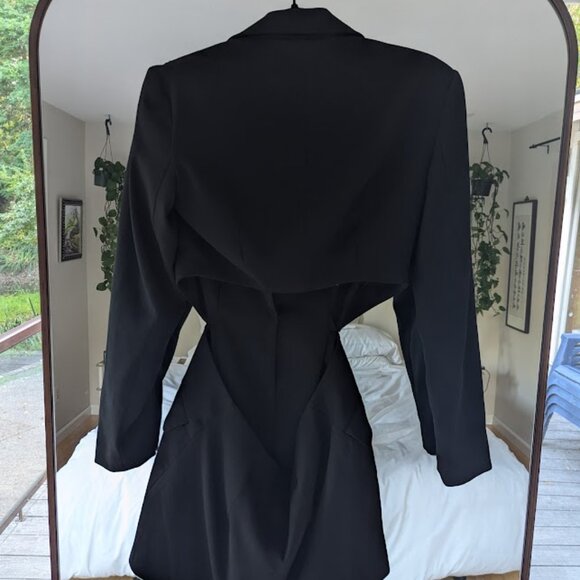 Alani Noelle Future Collective Cut Out Blazer in Black, Size Small - Picture 6 of 6
